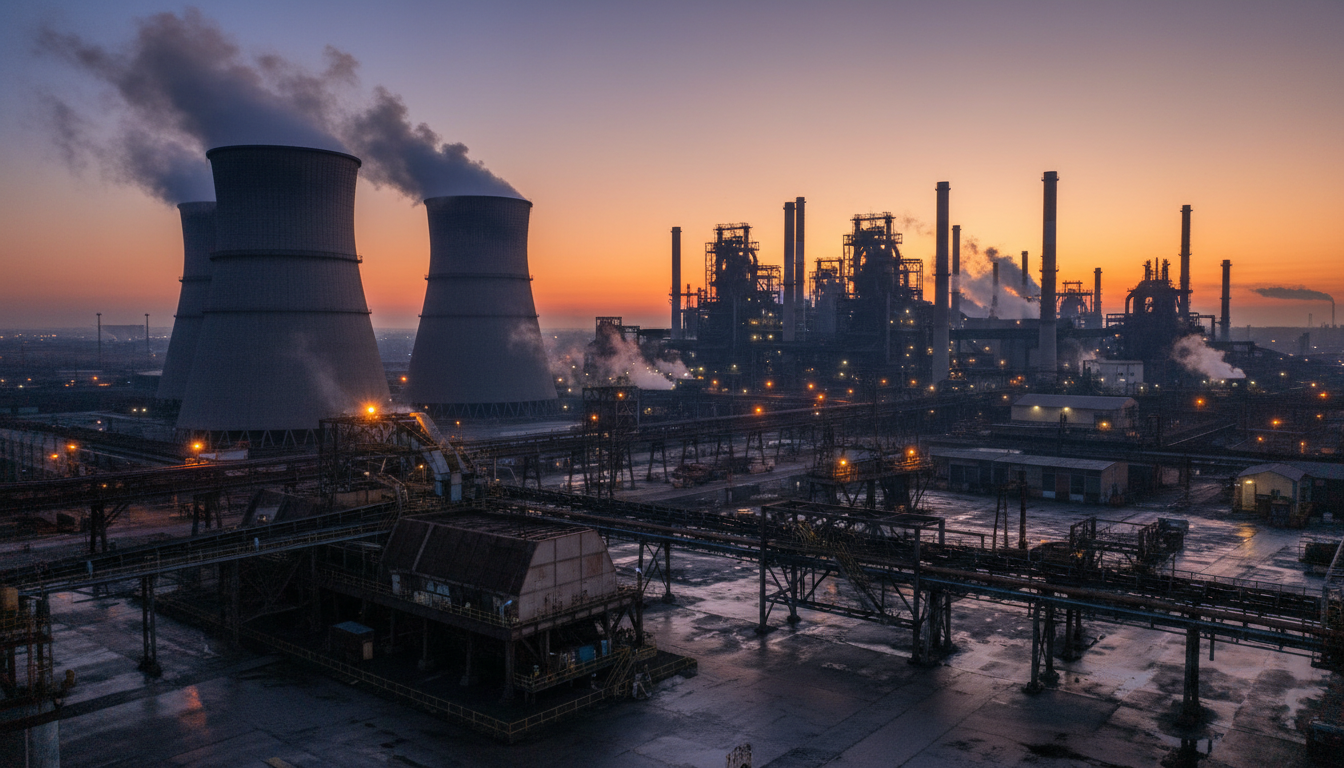 High-Efficiency Industrial Plant Piping